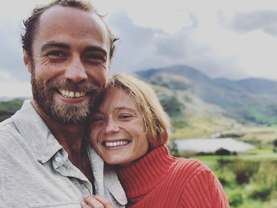 James Middleton with his fiancee