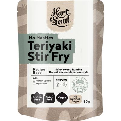 Hart & Soul All Natural Teriyaki Stir Fry Recipe Base 80g - 147 calories