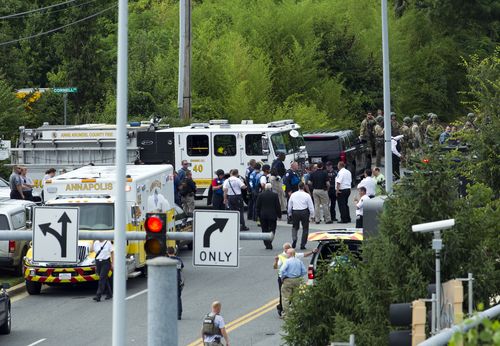 Police have confirmed five people have died in the shooting. Picture: AP