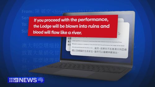 Emails sent to the PM sparked fear and resulted in the evacuation of Albanese from his Canberra lodge. 