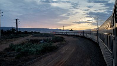 The Ghan at sunrise