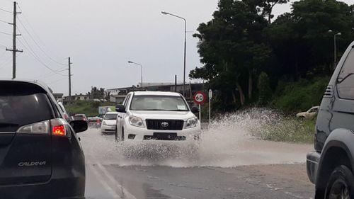 Four people have died in raging floodwaters in Fiji as Tropical Cyclone Josie hits the country. Picture: Halitesh Datt.