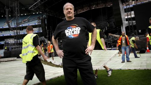 Michael Gudineski at Sound Relief for bushfire victims at the MCG in 2009.