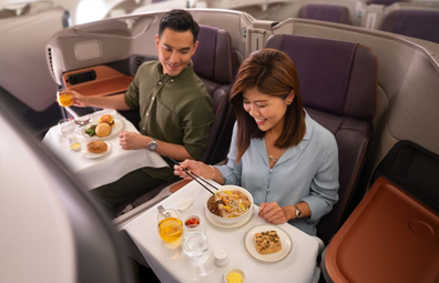 Singapore Airlines dining experience