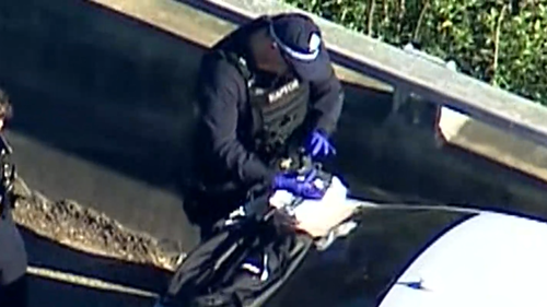 La polizia ha trovato una pistola nell'auto.