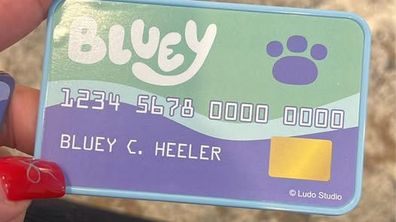 Bluey credit card middle name