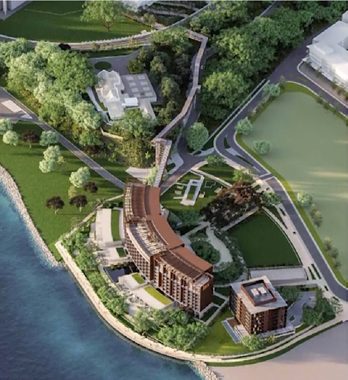 The $200 million hotel will go up right across the road from the port. Picture: 9NEWS