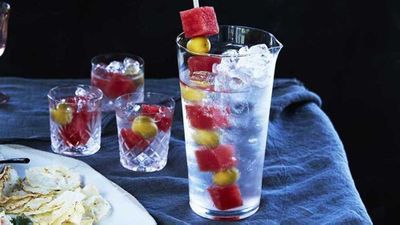 Recipe:&nbsp;<a href="https://kitchen.nine.com.au/2017/10/20/12/31/mark-best-martini-with-watermelon-and-olive-garnish" target="_top">Mark Best's martini with watermelon and olive garnish</a>