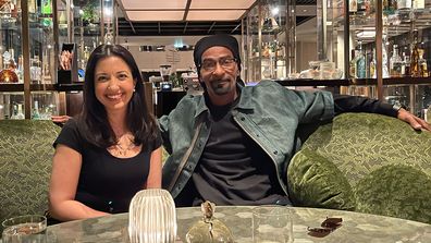 Karishma Sarkari with Snoop Dog lookalike Eric Finch in London 