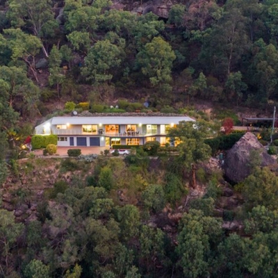 Multimillion-dollar home in NSW is built into the side of a mountain