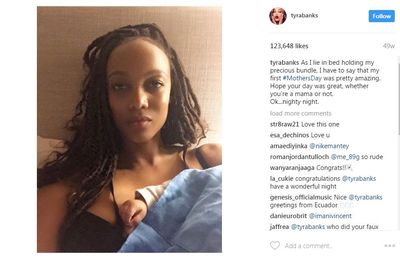 <p>The model has kept York's baby snaps for herself and family only but she did share this beautiful pic via Instagram and wished everyone a happy mother's day - whether they were officially mamas or not. York is now officially one and has no doubt grown and grown as babies do.</p>
<p>We can't wait to see snaps of this undoubtedly lovely little boy. Happy birthday babies!</p>