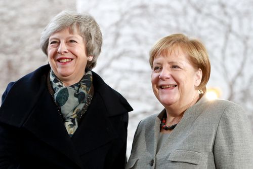 Brithsh PM Theresa May and German Chancellor Angela Merkel meet in mid-December. Both have seen their power severely undermined in 2018.