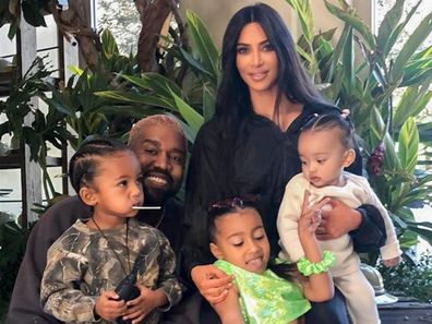 Kim Kardashian, Kanye West, family, photo