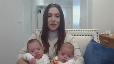 Madeline Kaklikos miracle twins Nate and Cole born in two separate wombs, one naturally, one through IVF