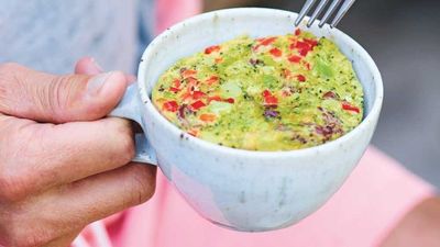 Recipe: <a href="https://kitchen.nine.com.au/2017/11/21/10/26/luke-hines-healthy-two-minute-microwave-mug-meal" target="_top">Luke Hines' healthy two minute microwave mug meal</a>