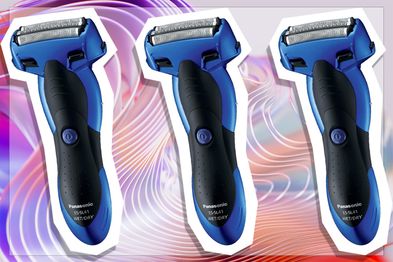 9PR: Panasonic Rechargeable 3-Blade Wet/Dry Shaver, Blue