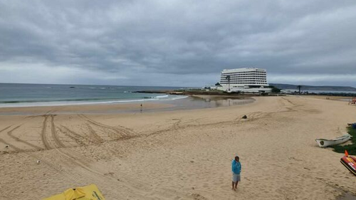 The scene where the shark incident occurred in Plettenberg Bay.