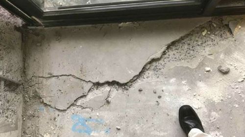 Residents in Sydney's Opal Tower reported hearing loud bangs before the cracks were found.