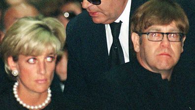 Princess Diana and Elton John in 1997.  
