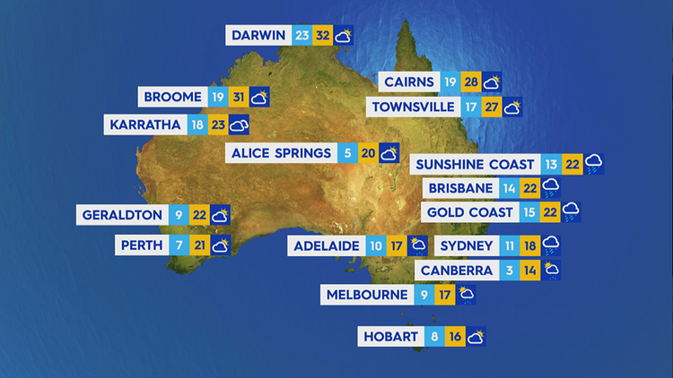 Weather Map East Coast Weather Forecast Australia: Wet Weather Headed For Much Of East Coast