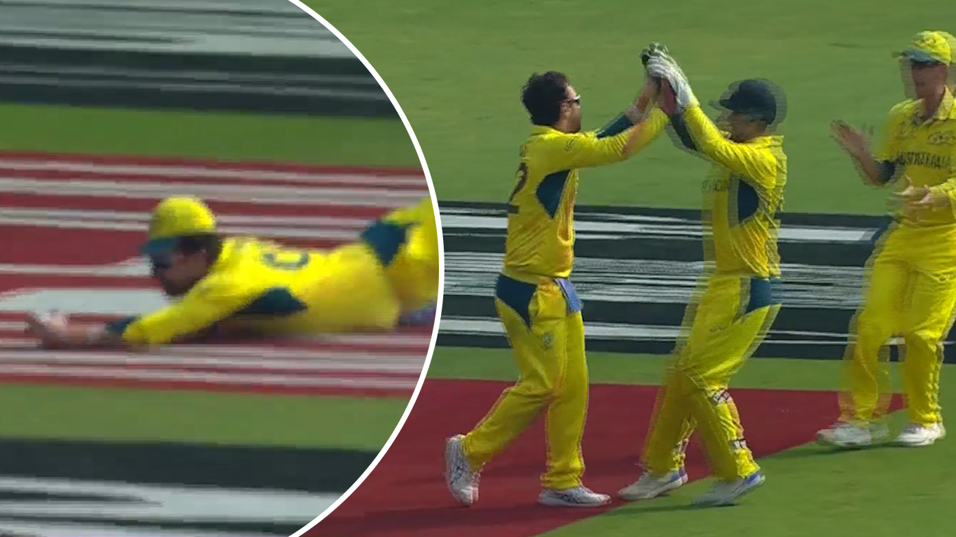 Travis Head silences 130,000 fans with 'unbelievable' diving catch to remove Indian danger man