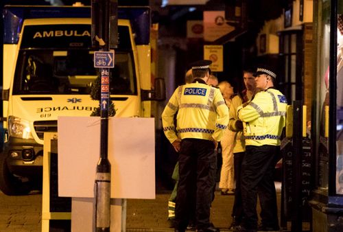 Police have thrown a cordon around the Salisbury restaurant where two people fell ill.