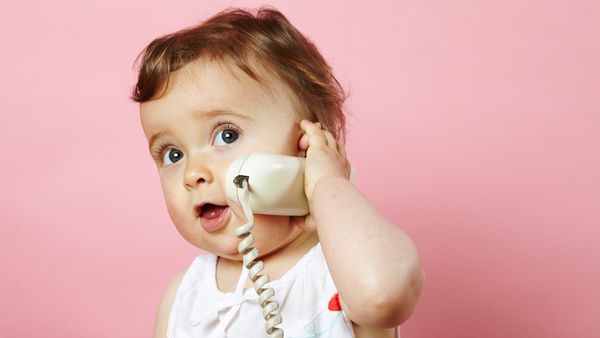 Hello mama: talk, listen and play with your child to get them talking sooner. Image: Getty