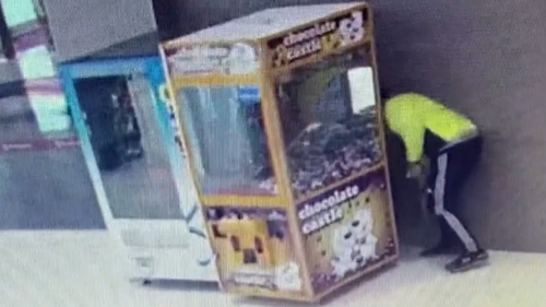 A 42-year-old man was seen on CCTV unplugging and moving an arcade machine from Parabanks shopping centre in Adelaide on Friday, accused of stealing an arcade machine.