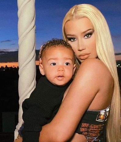 Iggy Azalea and son Onyx.