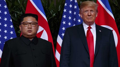 Donald Trump and Kim Jong-un. (AAP)