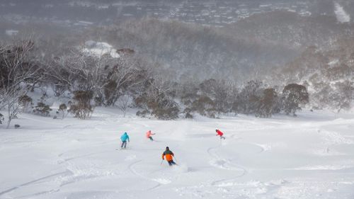 The fresh snow at Threbo has delighted skiers and snowboarders keen to hit the mountain. (Thredbo)