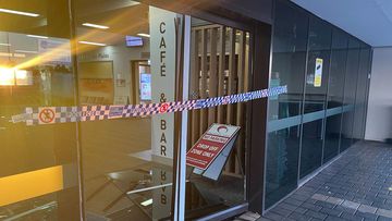 Dubbo Mayor Mathew Dickerson shared this photo of the front of the airport after two cars smashed through the terminal.