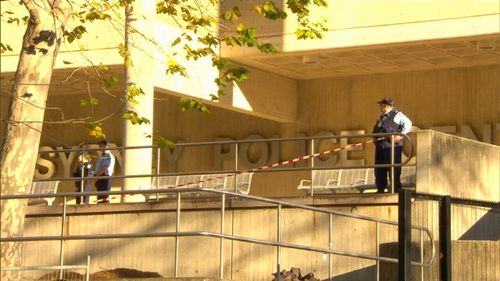 Mr Merhi was released from the Sydney Police Centre today. (9NEWS)