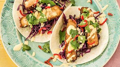 <a href="http://kitchen.nine.com.au/2017/05/31/14/09/spicy-tofu-tacos-with-mango-mayonnaise" target="_top">Spicy tofu tacos with mango mayonnaise</a> recipe