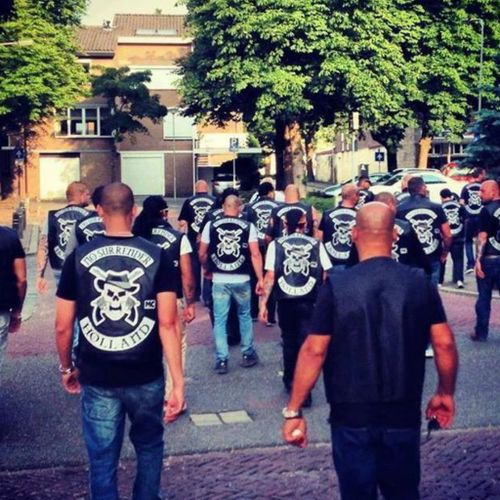 Members of the Amsterdam chapter of the No Surrender motorcycle club. (Facebook)