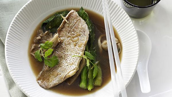 Asian-style snapper broth