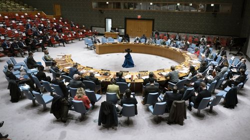 The UN Security Council met for an emergency session on Ukraine on Monday at the UN headquarters in New York. 