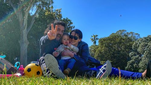 Alex and Lisa Raunjak, pictured with their two-year-old daughter Frankie.