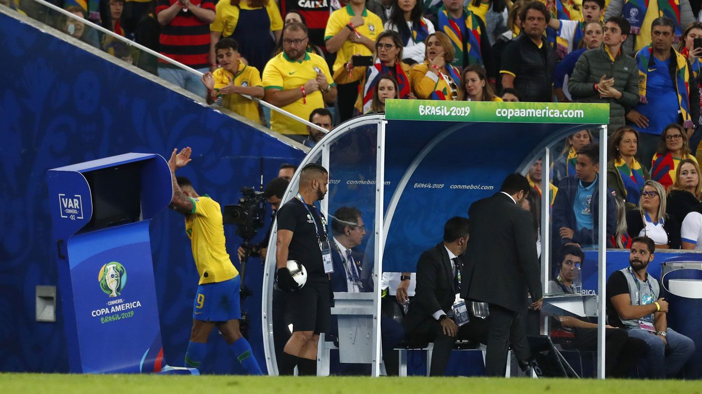 Brazil star Gabriel Jesus breaks down after controversial send off