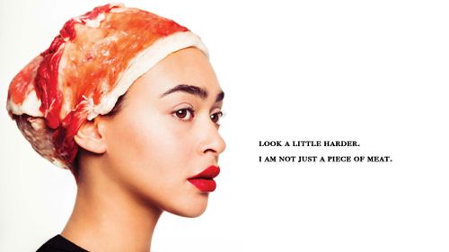 Fashion label goes Gaga using raw meat to send powerful message about objectification