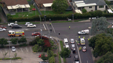 A pedestrian has been hit by a car in Quakers Hill.