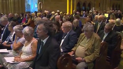 Hundreds attended the service at St Mary's Cathedral in Sydney.