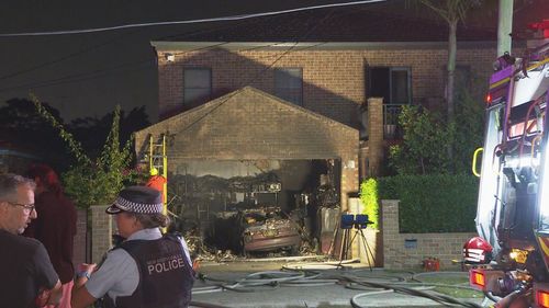 A man was forced to jump to safety from the second floor balcony of a building at Eastgardens in the city's east after the fire broke out last night.