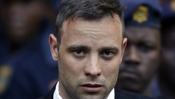 Oscar Pistorius leaves the High Court in Pretoria, South Africa, Wednesday, June 15, 2016, after his sentencing proceedings. 