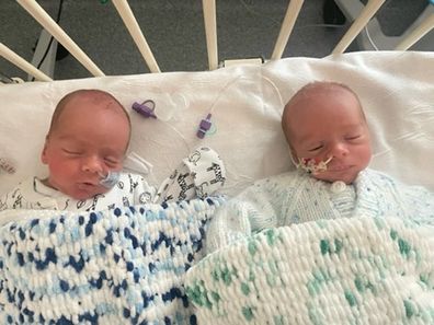 Twins Jacob and Jaxon unexpected birth