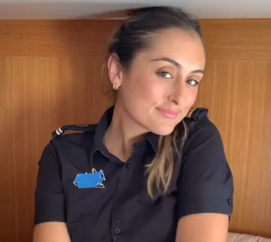 Caitlin works a stewardess on a superyacht.