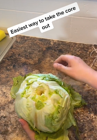 Iceberg lettuce hack TokTok