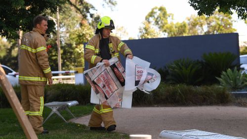 No-one was injured in the incident yesterday.