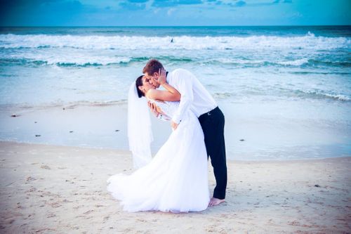 The Noosa newlyweds said the children were well-behaved on their wedding day. Picture: Facebook