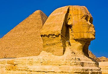 What type of stone is the Great Sphinx of Giza made out of?
